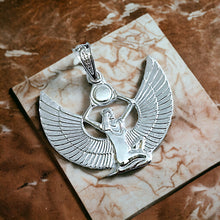 Load image into Gallery viewer, Silver Goddess Isis Pendant Necklace