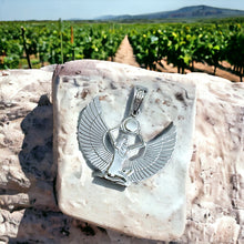 Load image into Gallery viewer, Silver Goddess Isis Pendant Necklace