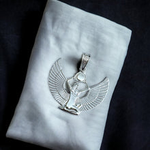 Load image into Gallery viewer, Silver Goddess Isis Pendant Necklace