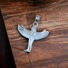 Load image into Gallery viewer, Silver Goddess Isis Pendant Necklace