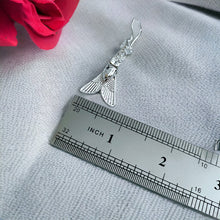 Load image into Gallery viewer, Sacred Fly of Valor Silver Earrings