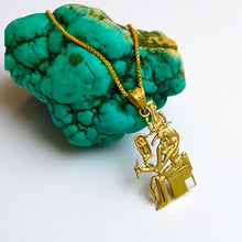 Load image into Gallery viewer, Gold God Thoth Necklace