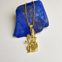 Load image into Gallery viewer, Gold God Thoth Necklace