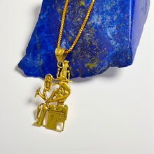 Load image into Gallery viewer, Gold God Thoth Necklace