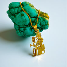 Load image into Gallery viewer, Gold God Thoth Necklace