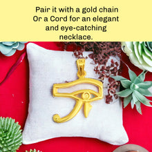 Load image into Gallery viewer, Gold Eye Of Horus Pendant