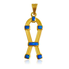Load image into Gallery viewer, SAA Opal Amulet Gold Pendant