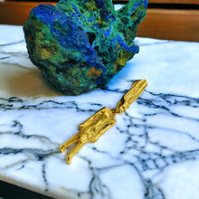 Load image into Gallery viewer, God Amun Statue Gold Pendant Necklace