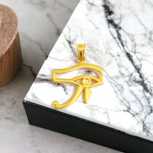 Load image into Gallery viewer, Gold Eye Of Horus Pendant