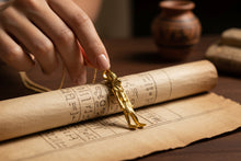 Load image into Gallery viewer, Gold Goddess Sekhmet Pendant, Egyptian Revival Amulet Gift