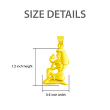 Load image into Gallery viewer, Goddess Isis Gold Pendant Necklace