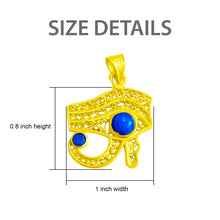 Load image into Gallery viewer, Sparkle Eye Of horus Gold Pendant
