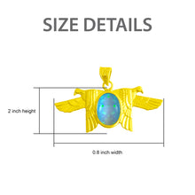 Load image into Gallery viewer, Opal Horus Gold Pendant