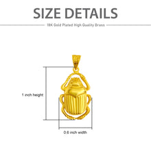 Load image into Gallery viewer, Unique Gold Scarab Gold Pendant