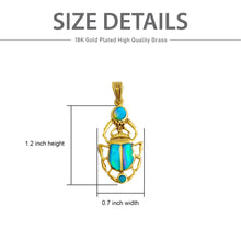 Load image into Gallery viewer, Dainty Opal Scarab Gold Pendant Necklace