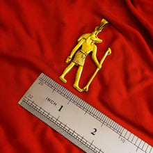 Load image into Gallery viewer, Gold God Anubis Pendant Necklace