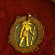 Load image into Gallery viewer, Gold God Anubis Pendant Necklace