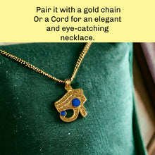 Load image into Gallery viewer, Sparkle Eye Of horus Gold Pendant