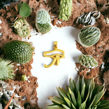 Load image into Gallery viewer, Gold Eye Of Horus Pendant