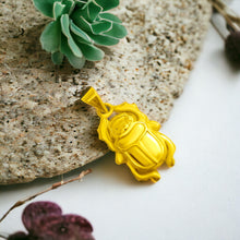 Load image into Gallery viewer, Gold Scarab Pendant