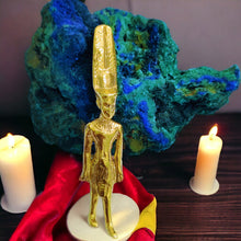 Load image into Gallery viewer, God Amun Statue Gold Pendant Necklace