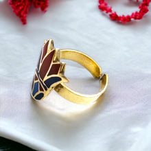 Load image into Gallery viewer, Gold Lotus Flower Ring