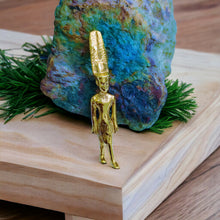 Load image into Gallery viewer, God Amun Statue Gold Pendant Necklace