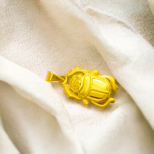 Load image into Gallery viewer, Gold Scarab Pendant