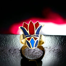 Load image into Gallery viewer, Gold Lotus Flower Ring