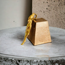 Load image into Gallery viewer, Horus Statue Gold Pendant