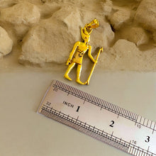 Load image into Gallery viewer, Gold God Amun Egyptian Pendant Necklace