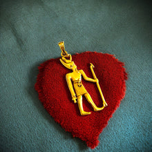 Load image into Gallery viewer, Gold God Amun Egyptian Pendant Necklace