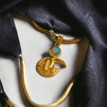 Load image into Gallery viewer, Opal God Thoth Gold Pendant
