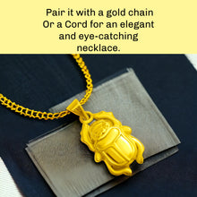 Load image into Gallery viewer, Gold Scarab Pendant