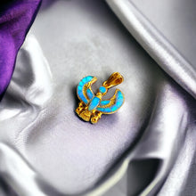 Load image into Gallery viewer, Dainty Opal Horus Amulet Gold Pendant Necklace