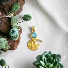 Load image into Gallery viewer, Opal God Thoth Gold Pendant