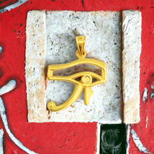 Load image into Gallery viewer, Gold Eye Of Horus Pendant