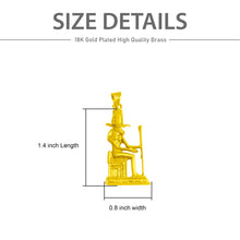 Load image into Gallery viewer, Gold God Amun On The throne Pendant