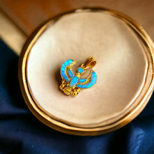 Load image into Gallery viewer, Dainty Opal Horus Amulet Gold Pendant Necklace