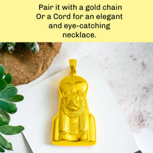 Load image into Gallery viewer, Sekhmet Powerful Gold Pendant