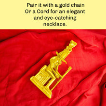 Load image into Gallery viewer, Gold God Amun On The throne Pendant