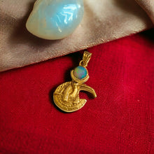 Load image into Gallery viewer, Opal God Thoth Gold Pendant