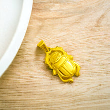 Load image into Gallery viewer, Gold Scarab Pendant