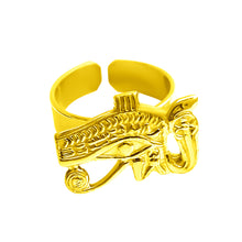 Load image into Gallery viewer, Gold Wadjet Eye Ring