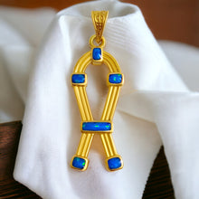 Load image into Gallery viewer, SAA Opal Amulet Gold Pendant