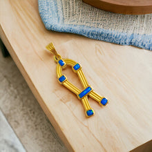 Load image into Gallery viewer, SAA Opal Amulet Gold Pendant