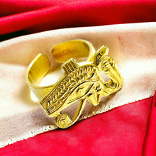 Load image into Gallery viewer, Gold Wadjet Eye Ring