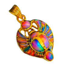 Load image into Gallery viewer, Dainty Scarab Gold Pendant Necklace