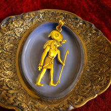 Load image into Gallery viewer, Gold God Ra Pendant Necklace