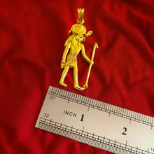 Load image into Gallery viewer, Gold God Ra Pendant Necklace